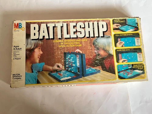 Vintage 1981 Milton Bradley #4730 BATTLESHIP Game, in original box