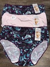 Jockey 3-Pair Womens Hip Brief Underwear Panties Tactel Nylon Blend L/7