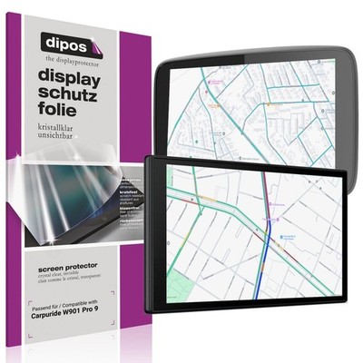 2x Schutzfolie klar für Carpuride W901 Pro 9 Displayschutzfolie Folie Display