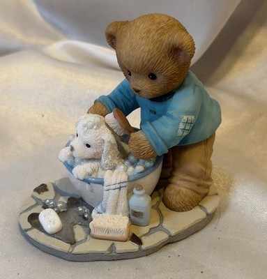 Cherished Teddies Darwin  Scrub A Dub Pup s In The Tub  #4009180
