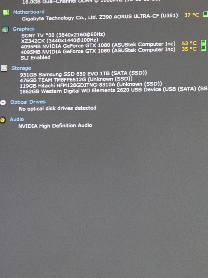 ONE ASUS NVIDIA GeForce GTX 1080 8GB Rog GDDR5X (STRIX-GTX1080-O8G-GAMING) - Image 3 of 3