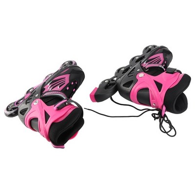 Verstellbar Beleuchtete Inlineskates Mit Leuchtenden Rollen M Rosa