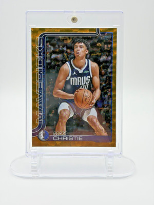 2025-26 Topps Basketball Max Christie Gold Crackleboard Foil /50 MAVERICKS #174