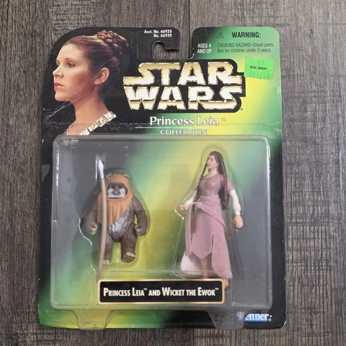 Star Wars Princess Leia and Wicket The Ewok Figure Set Collection Kenner 1997