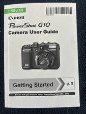 Canon PowerShot G10 Genuine 2008 Camera Instruction Manual English