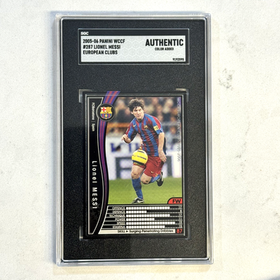 2005-06 Panini WCCF European Clubs Lionel Messi #287/336 SGC