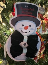 Girl Hair Bows Black Velvet with Shiny Silver Tie Holiday Bejeweled -New