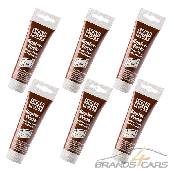 6X 100G Liqui Moly KUPFER-PASTE Kupferpaste Korrosionsschutz Schmierung Pflege-image