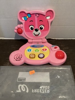 29-Pink V-Tech Bear's Baby Interactive Laptop Preowned Works Great
