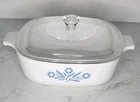Vintage CorningWare Blue Cornflower Casserole Dish with Lid – 1 Qt