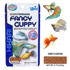 Hikari Tropical Food Fancy Guppy Freshwater Semi-Floating Granulated Pellets 22g