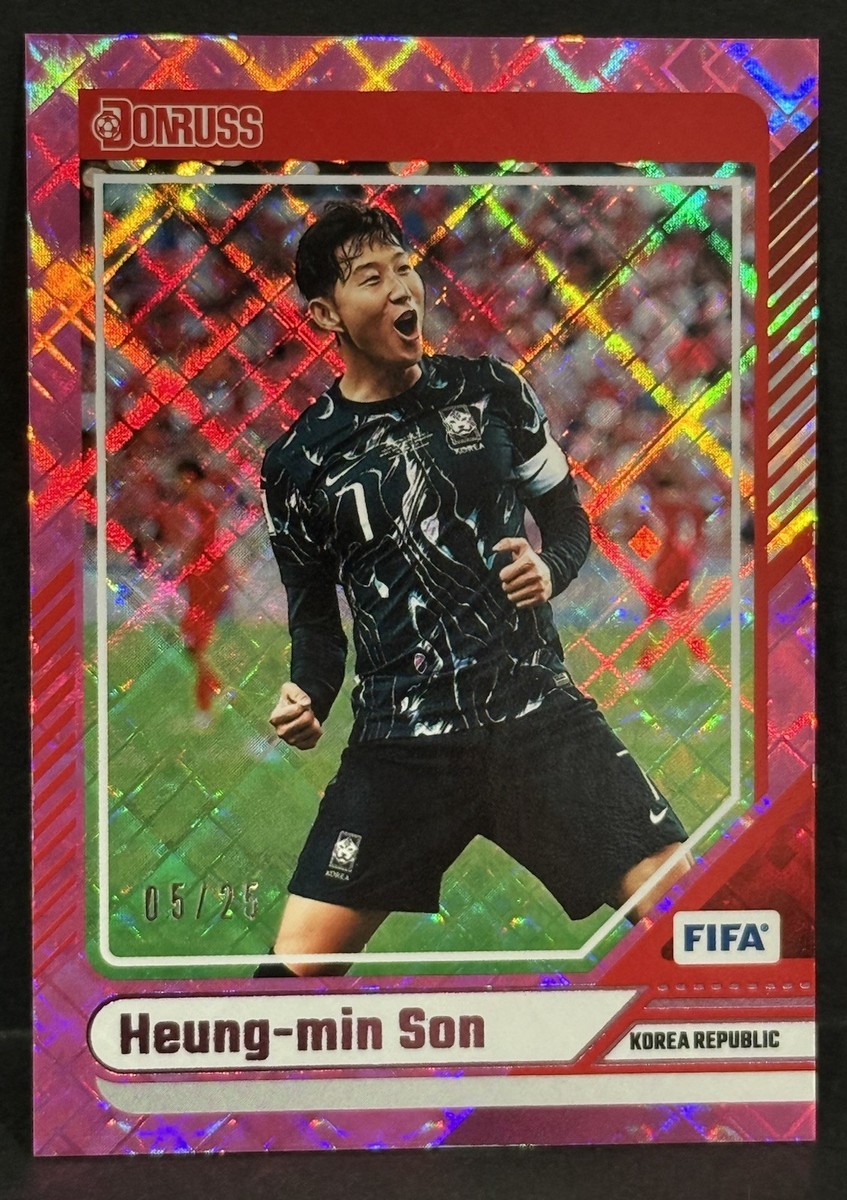 2024-25 Panini Donruss FIFA Korea Heung Min Son Pink Diamond Foil