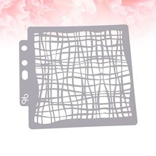 Durable White Drawing Stencils Plastic Templates for Painting and Paper Crafts