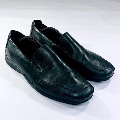Mephisto Edlef Cool-Air Loafers Mens 13 Black Leather Slip On Driving Shoes