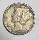 1930 P Mercury Silver Dime  XF/AU Toned