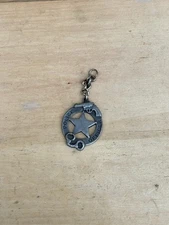 Vintage Police Officer Metal Keychain