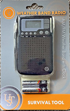 Ultimate Survival Technologies AM/FM Weather Band Radio w Clock New