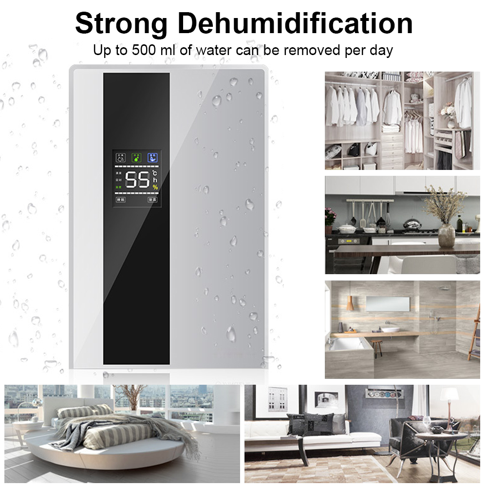 550 Sq.Ft Ultra Quiet Dehumidifier 2.2L For Medium Room - Home Basements Office