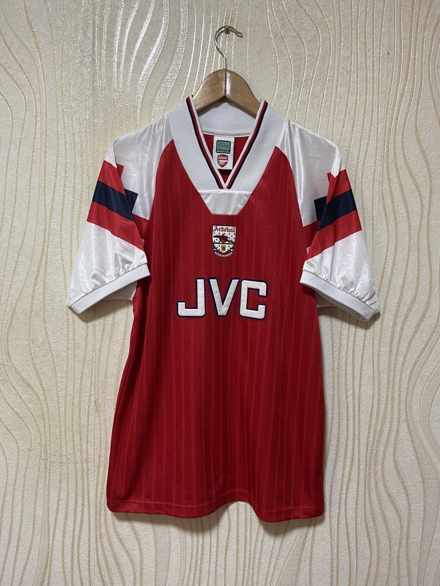 ARSENAL LONDON 1992 1994 HOME SHIRT JERSEY SCORE DRAW sz M MEN #6