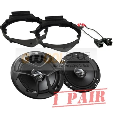 JVC 6.5" 300 Watts Car Truck Front or Rear Door Speakers with Install Kit