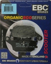 PASTIGLIE POSTERIORI EBC ORGANICHE HONDA JAZZ 250 2000 2001 2002 2003 AL 2006 
