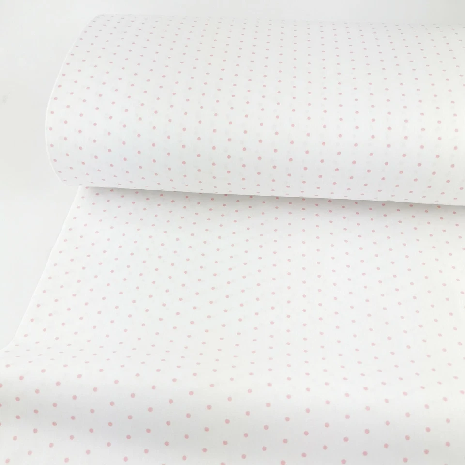 Baumwollstoff Punkte weiß Kinder Stoff METERWARE | 240 cm Breite | 100% Baumwoll - Bild 4 von 4