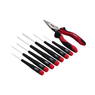 (8) Piece WIHA Screwdriver and Long Nose Pliers Set Model # 26190 NEW In Box