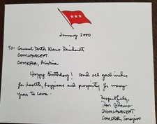 Glückwunschkarte / greeting card * General Adams * General Reinhardt