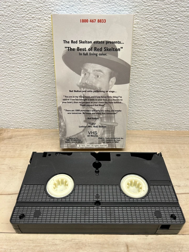 Vtg 1970 The Best Of Red Skelton 2 VHS TV Comedy Series - Image 3 of 4