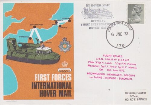 GB STAMPS SOUVENIR COVER 1972 FORCES HOVER MAIL - Foto 1 di 1