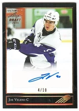 2017-18 Leaf '92 Leaf Foil Gold Spectrum #BGJV1 Joe Veleno Auto #4/10 (re 30082)