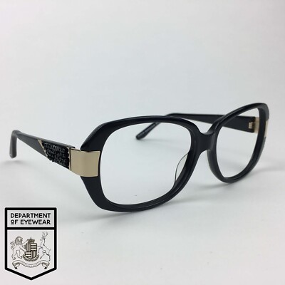 AURORA Brille SCHWARZ + GOLD RECHTECKIG Gestell MOD: 30268265 5000127