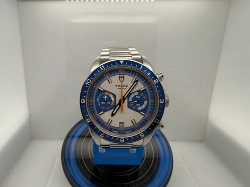 Tudor Heritage Chrono Steel Monte Carlo Edition Automatic Blue Model #70330