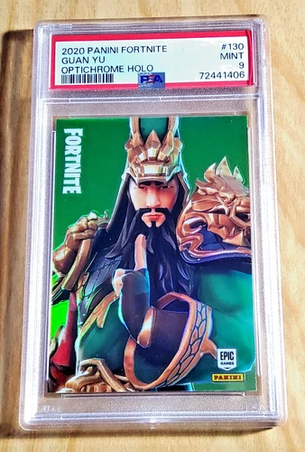 2020 Panini Fortnite GUAN YU #130 Optichrome Holo Foil PSA 9 Mint