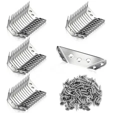 30 Pcs Universal Stainless Steel Furniture Corner Connector Brace with Screws...