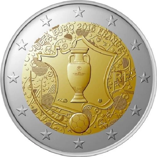 France - 2 Euro Commemorative 2016 UEFA Euro 2016  UNC - FREE SHIPPING