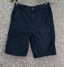 Children Place Uniform Shorts Blue Boys Sz 16S Adjustable Waist Zip Pockets 9"