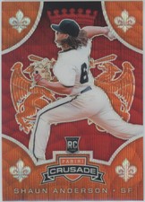 2019 Panini Crusade Ruby Wave #15 Shaun Anderson Giants RC 110/199