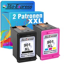 2 Patronen Black & Color für HP 901 XL Officejet J 4545 J 4550 J 4580 J 4585