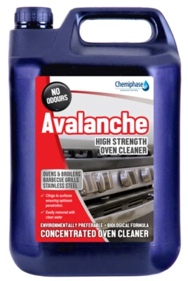 CHEMIPHASE Avalanche - Industrial Gel Oven Cleaner - 10 Litres (2 x 5 Litres)
