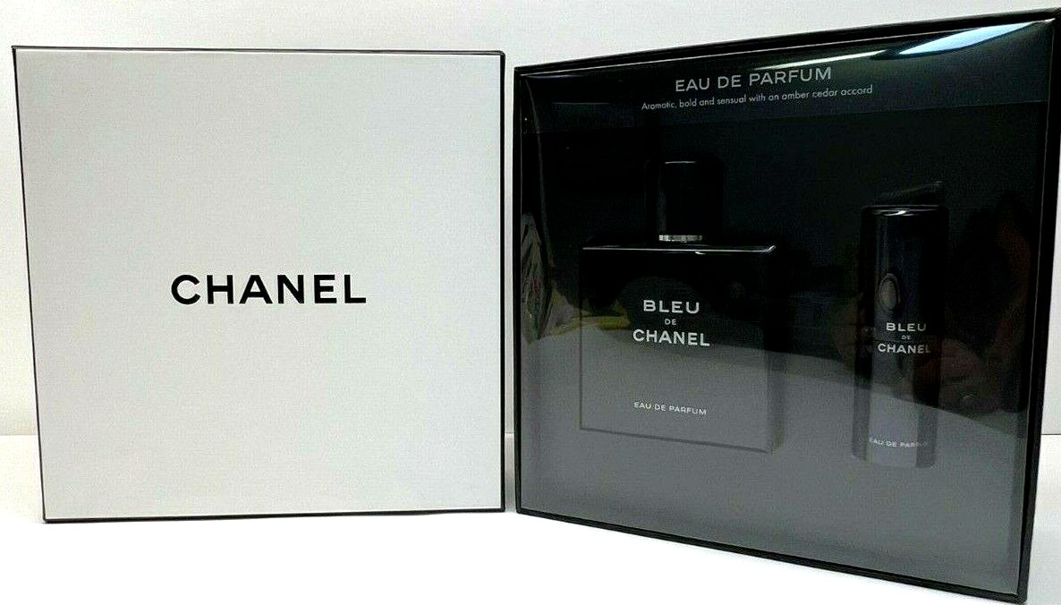 BLEU DE CHANEL 2 Pcs Gift Set PARFUM 3.4oz