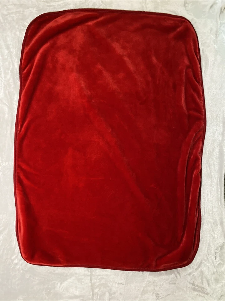 Manta de Colección EMMA Bebé Niños Oso Globos Perro Mariposa Rojo RARA 2 CAPAS Foto 4 de 4