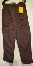 Royal Robbins ZIP N' GO PANT womens Sz 10 Brown Nylon Hiking Pants 34002