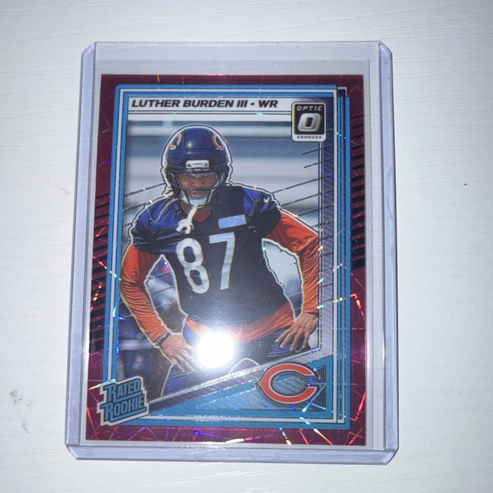 2025 Optic Luther Burden III #275 Pink Velocity Prizm /99