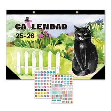Desk Calendar 2026-17-Month (Aug 2025 - Dec 2026) Large 17X12 Inches, Desktop/Wa
