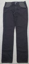 Paige Verdugo Ultra Skinny Ankle Maternity Jeans Womens 26 Black Denim USA Made