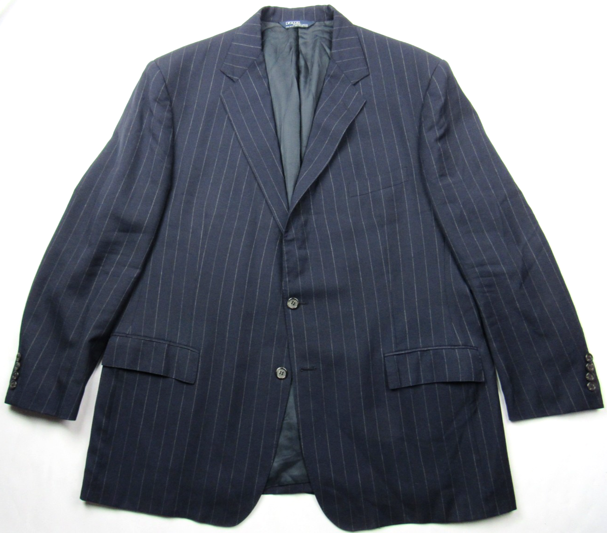 Vtg 1980s Polo Ralph Lauren 2 Pc Men's Suit Sz 48R / 41 x 29 Navy