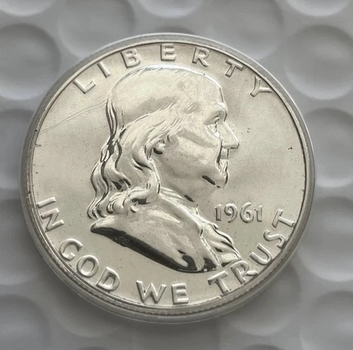 1961-P BU Fine Details Franklin Half Dollar 50c