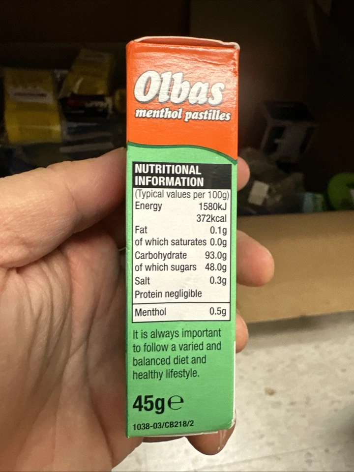 4 x Pastillas Olbas Aceite Mentol 45g - PACK DE 5 Foto 2 de 4