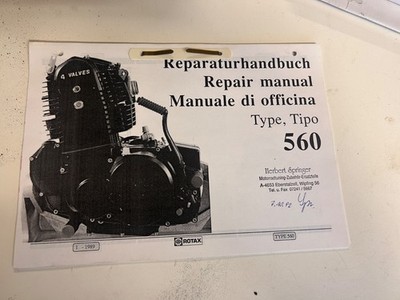 Reparaturhandbuch Rotax Motor Type 560